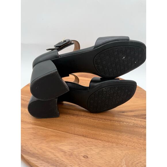 Vionic Chardonnay Heeled Strappy Black Leather Supportive Sandal Women’s Size 10 - Picture 9 of 9